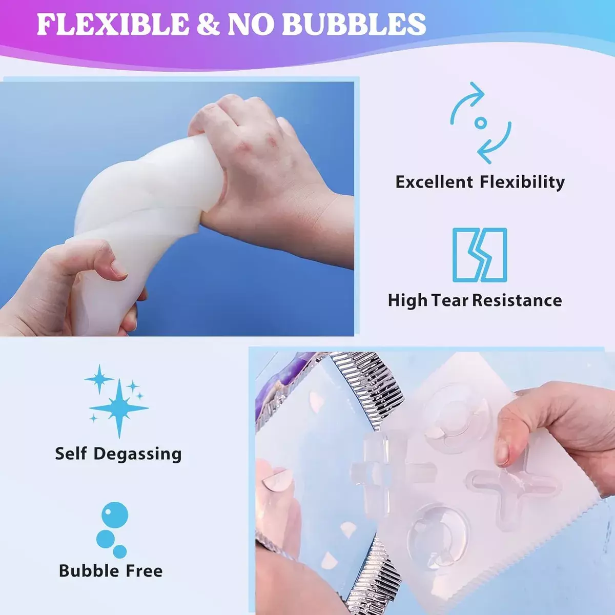 Silicone Para Moldes Transparente De Alta Flexibilidad Cu50-3