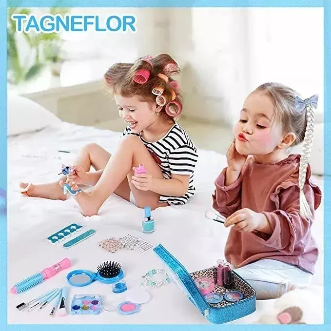 Kit de Maquillaje Infantil Lavable No Tóxico Juguete Creativo-4