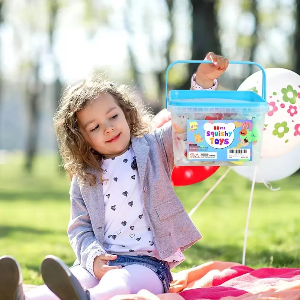Juguetes Antiestrés Suaves Animales 80 Piezas Lavables Niños-2