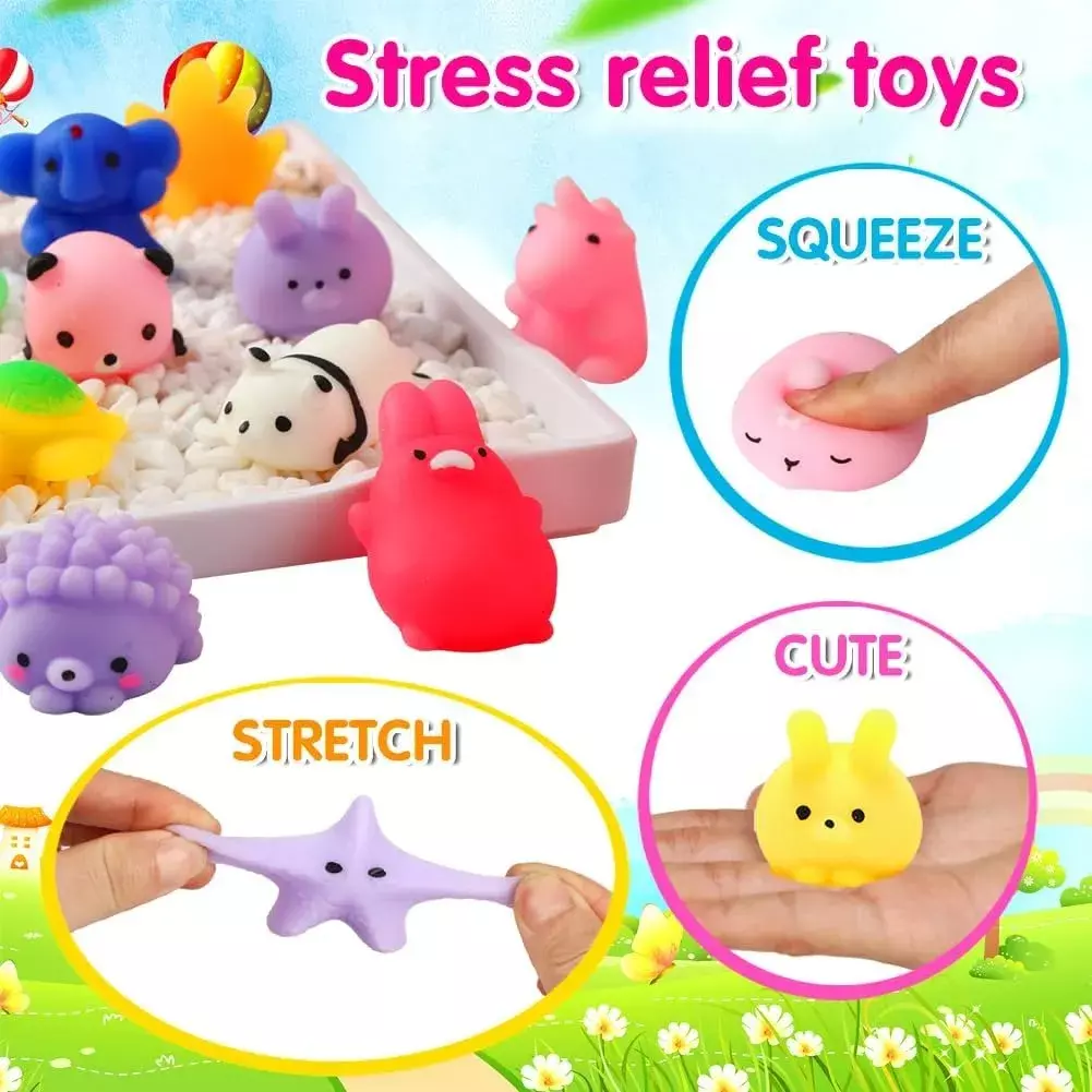 Juguetes Antiestrés Suaves Animales 80 Piezas Lavables Niños-4
