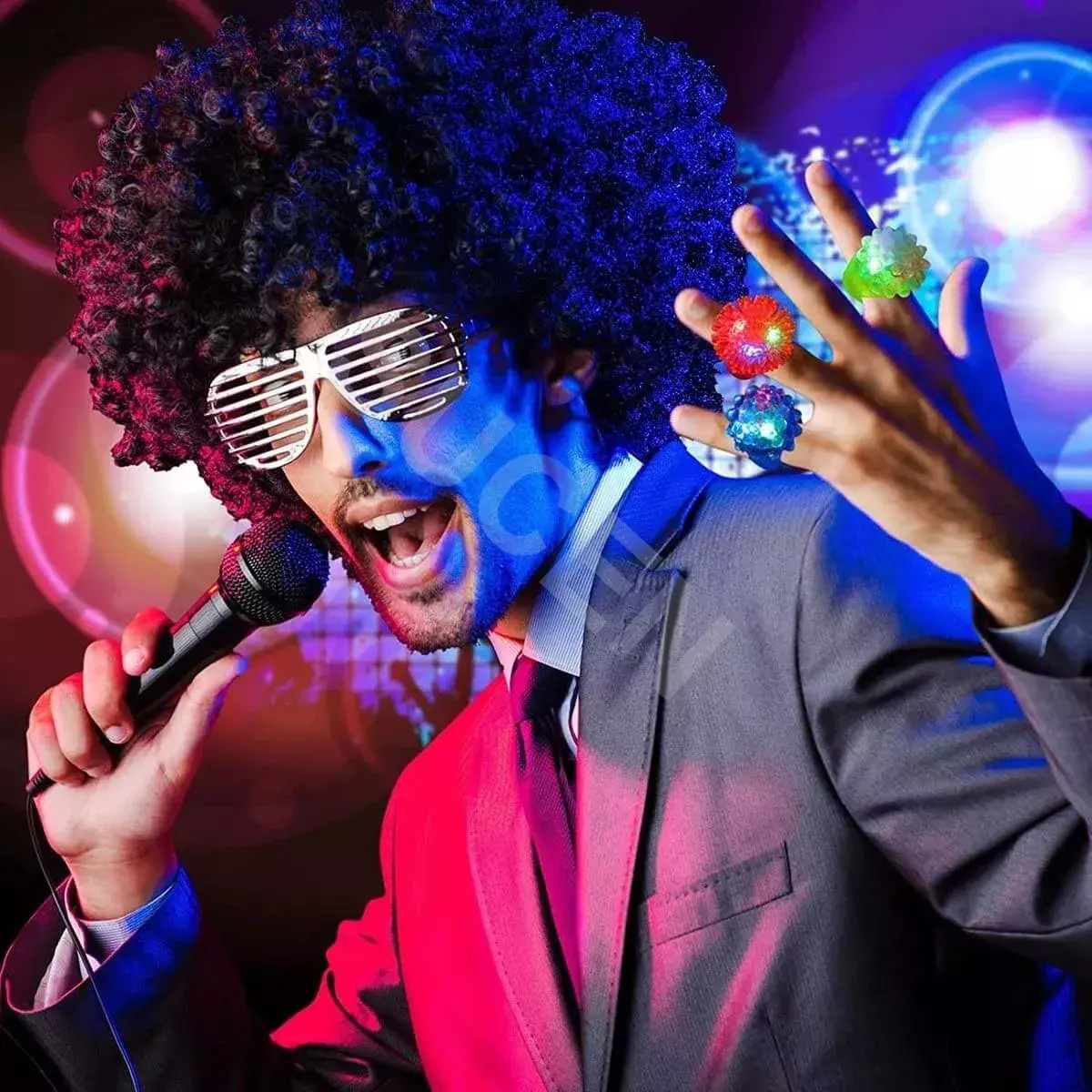 Anillos LED Multicolor Luminosos 36 Piezas Fiesta Infantil Decoración-8