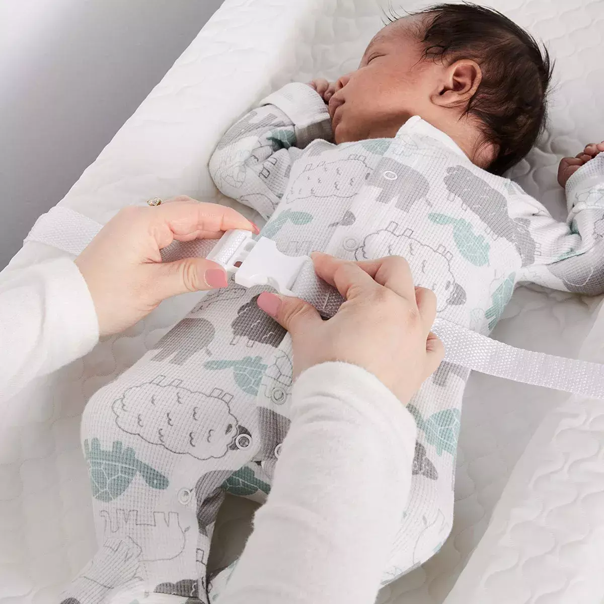 Cambiador Para Bebés Impermeable Tejido PEVA Lavable 80x40 cm-2