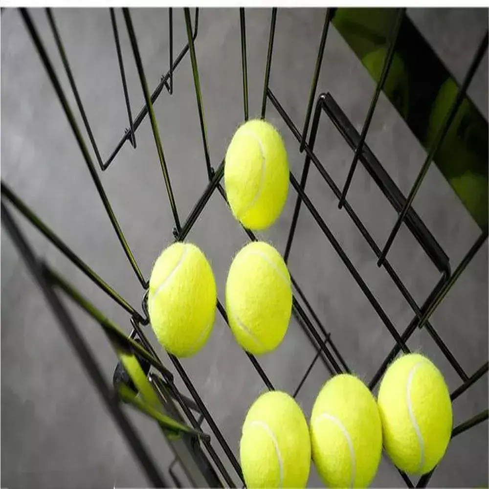 Carro Porta Pelotas de Tenis Metálico con Ruedas 30x25x91 cm-4