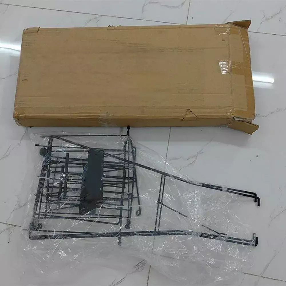 Carro Porta Pelotas de Tenis Metálico con Ruedas 30x25x91 cm-5