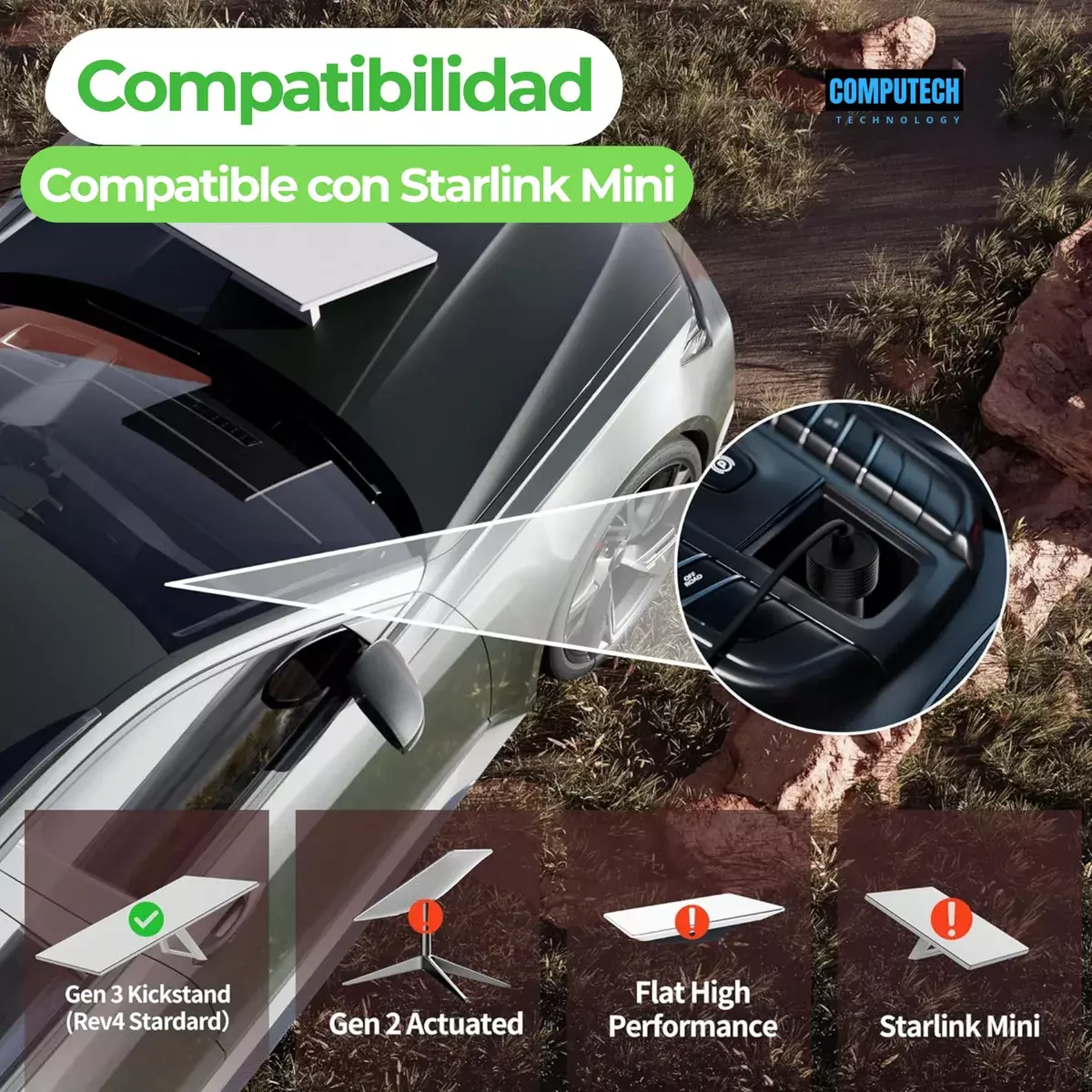 Cable de Alimentación 12V-24V Compatible con Starlink Mini 5m-2