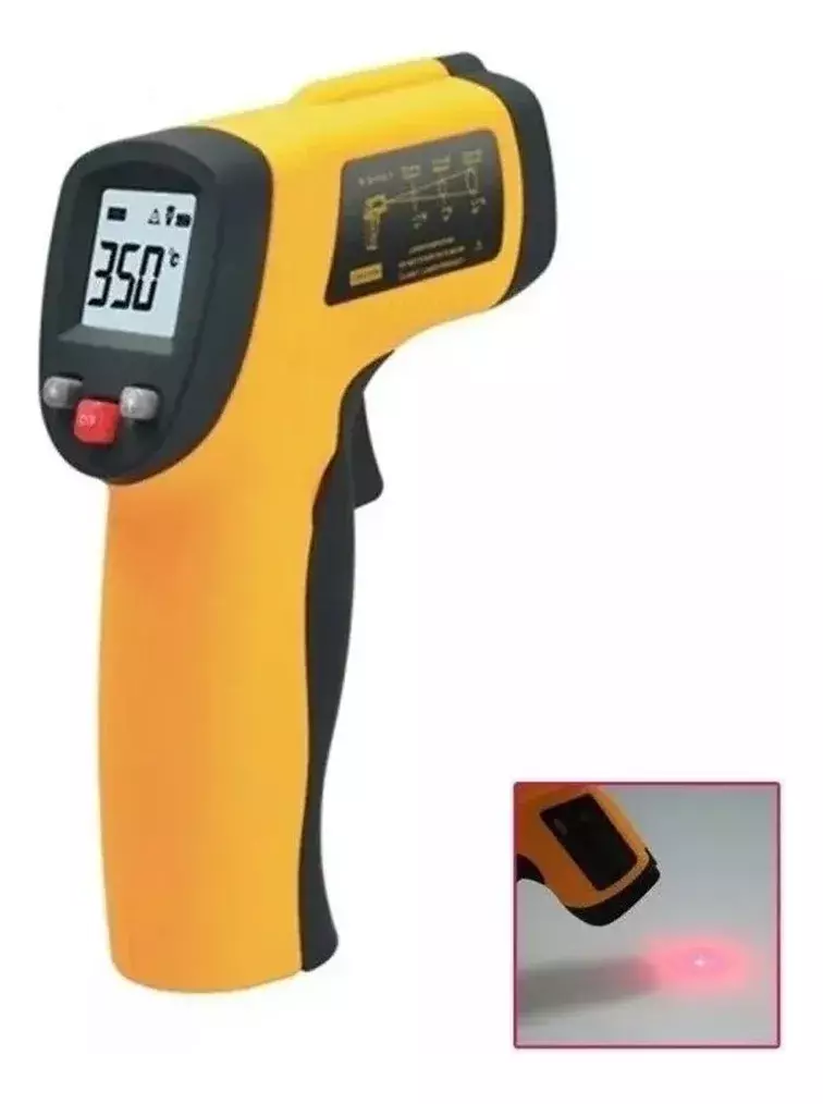 Termómetro Infrarrojo Digital Portátil Pantalla LCD No Contacto-3