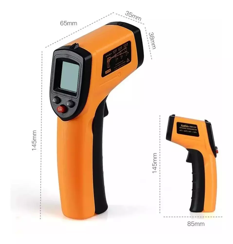 Termómetro Infrarrojo Digital Portátil Pantalla LCD No Contacto-5
