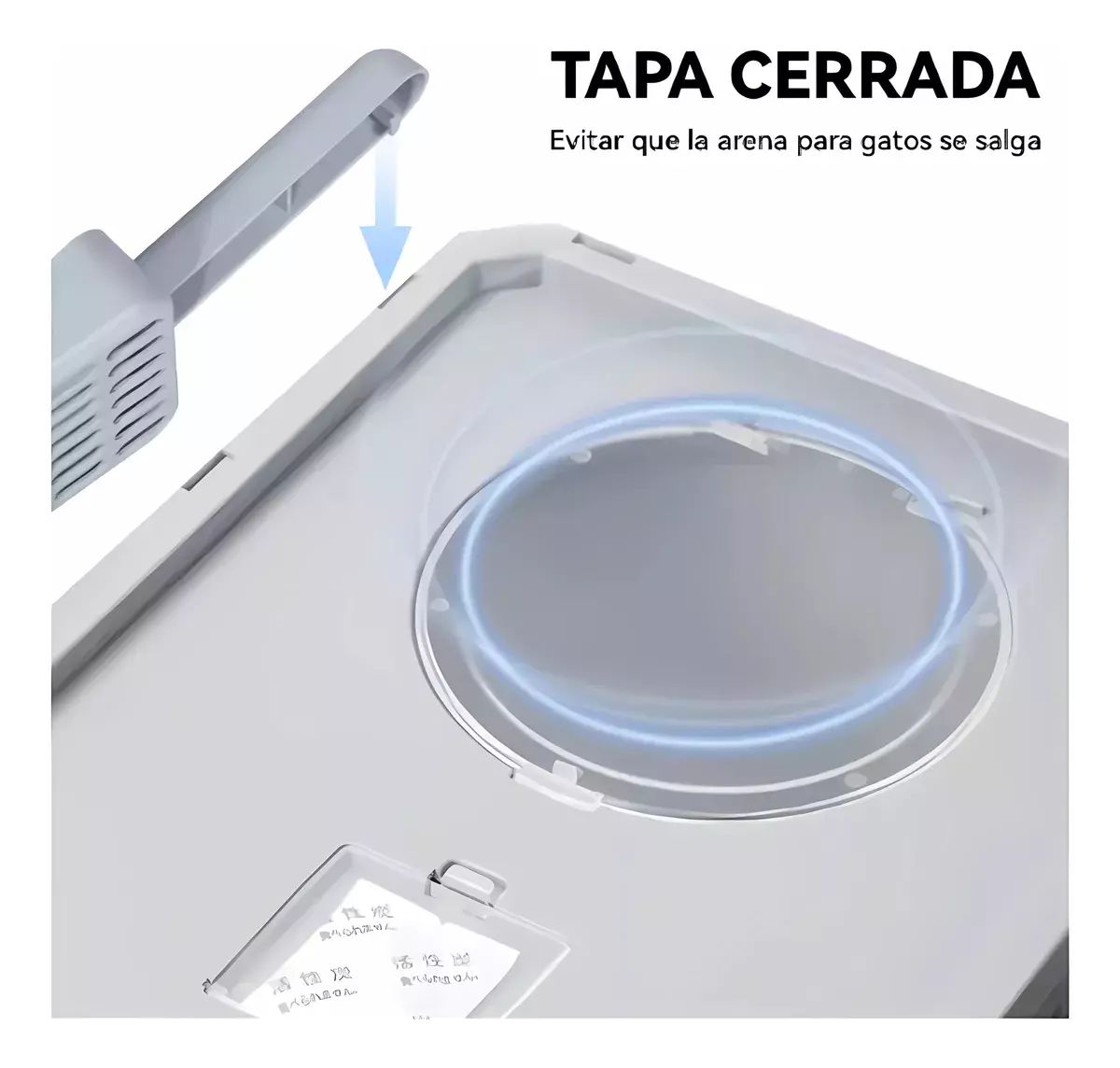 Caja De Arena Para Gatos Diseño Cerrado Perforado Desmontable-6