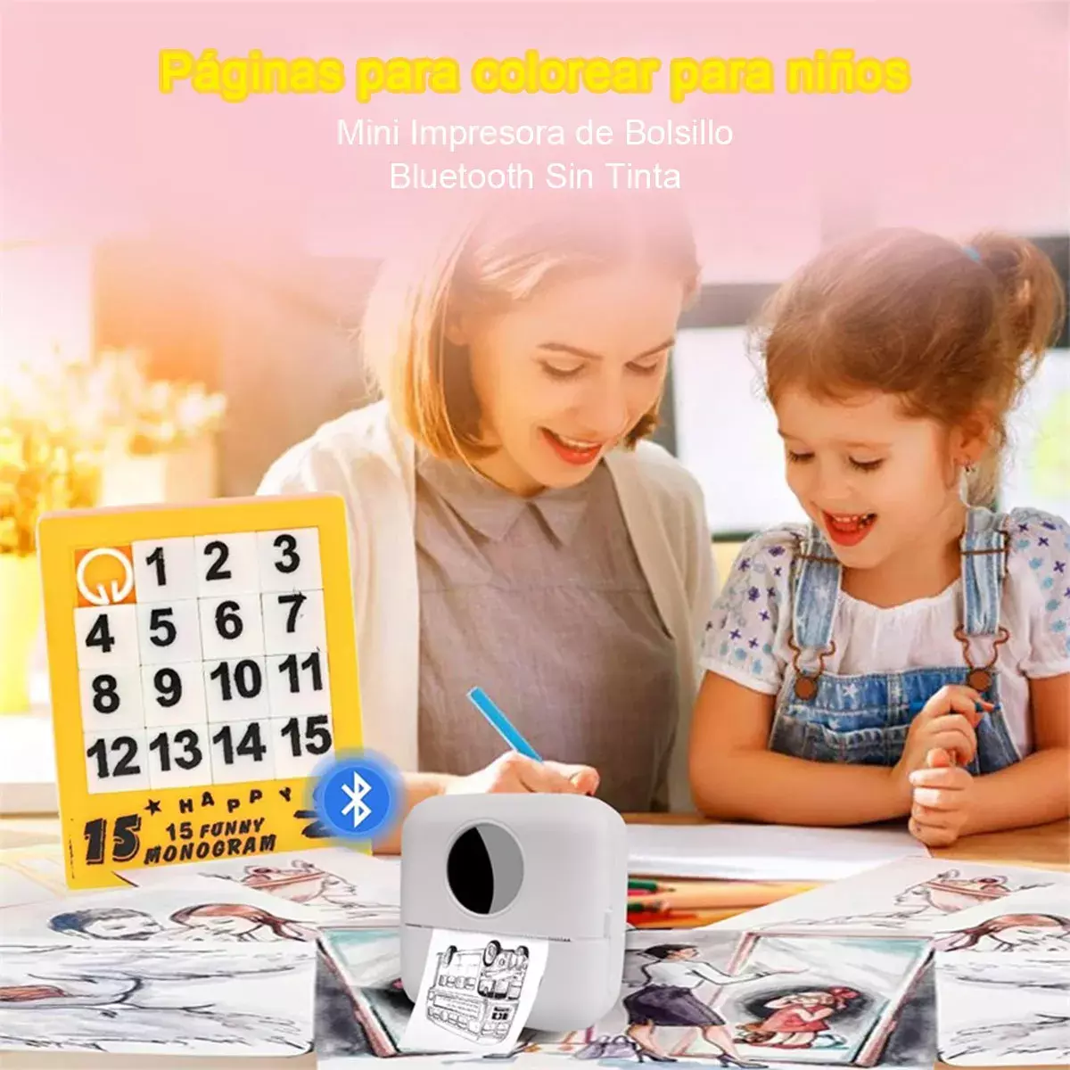 Impresora Térmica Portátil Mini Bluetooth Sin Tinta-4