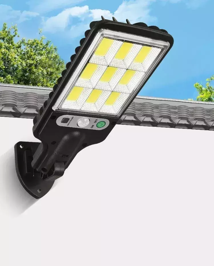 Lámpara Solar LED Sensor Movimiento 120W Impermeable Ajustable Exterior-7