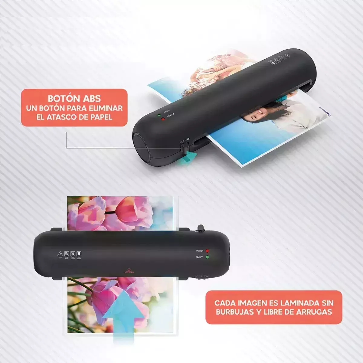 Laminadora 6 en 1 A4 ABS Frío y Caliente-3