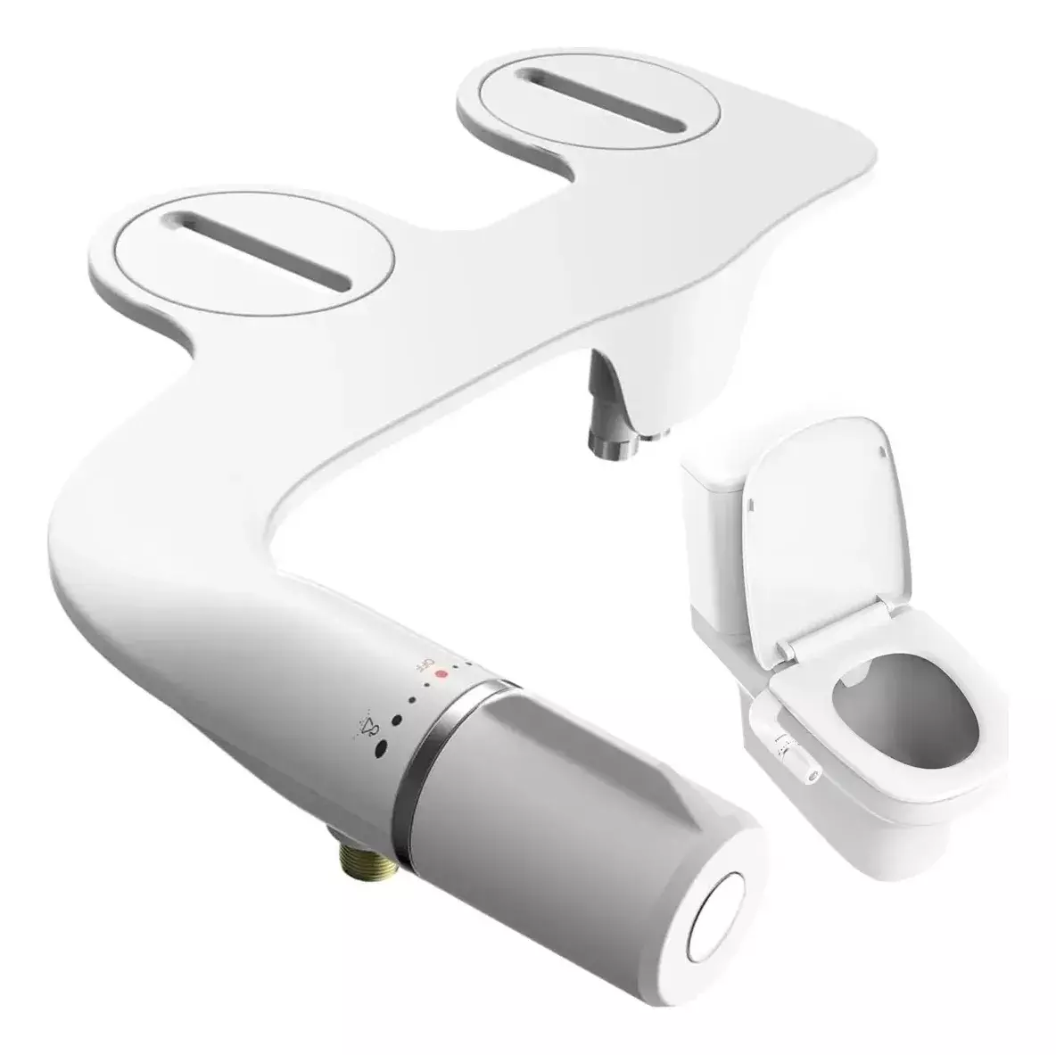 Accesorio Bidet Ultra Delgado Ajustable para WC Conexión Metálica-0