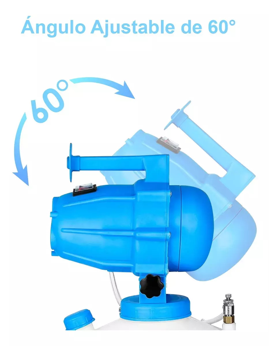 Pulverizador Eléctrico 5L Boquilla Ajustable Ángulo 60°-2