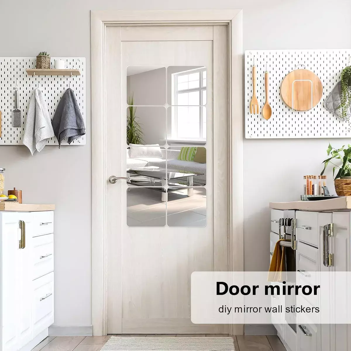 Espejos Adhesivos Acrílicos Flexibles Decorativos 20x20cm 4 Piezas-9