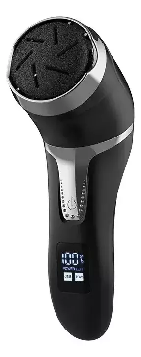 Removedor De Callos Eléctrico Recargable IPX7 Cabezal Giratorio Pantalla LCD-7