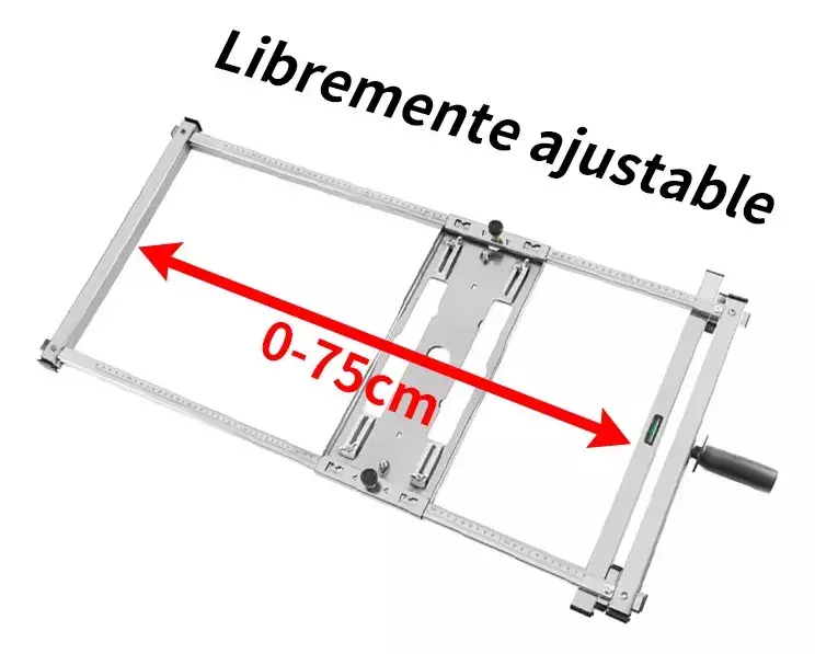 Guía Ajustable para Cortadora de Paneles Multifunción Metal 0-75cm-2