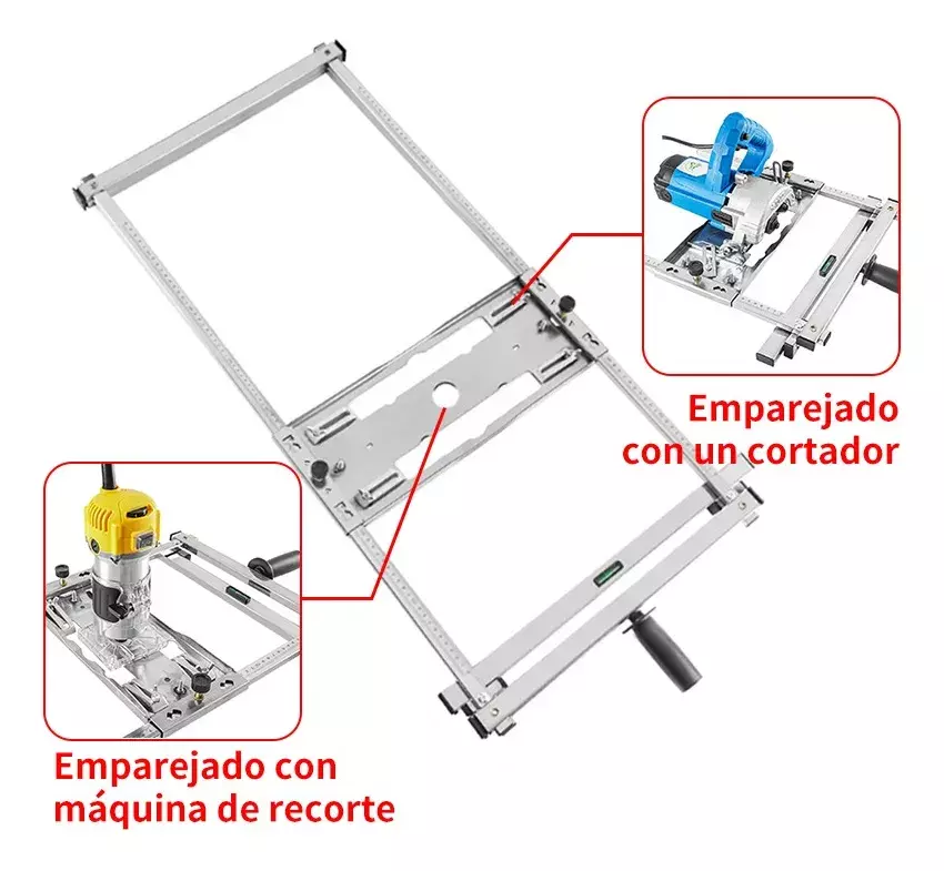 Guía Ajustable para Cortadora de Paneles Multifunción Metal 0-75cm-3