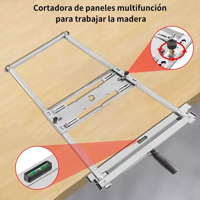 Guía Ajustable para Cortadora de Paneles Multifunción Metal 0-75cm-4