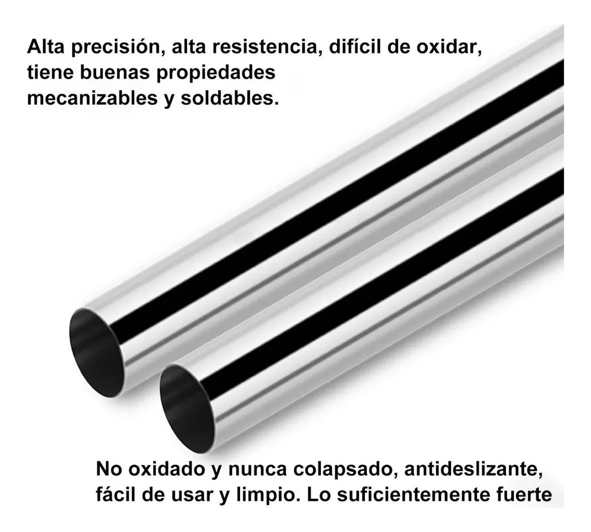 Barra de Ducha Ajustable en Forma de L Acero Inoxidable 100-160 cm-3