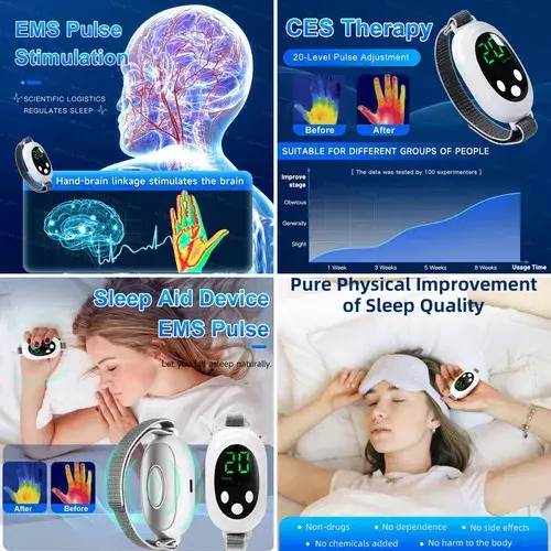 Masajeador de Mano Relajante EMS con Pantalla LED Reajustable y USB Tipo C-1