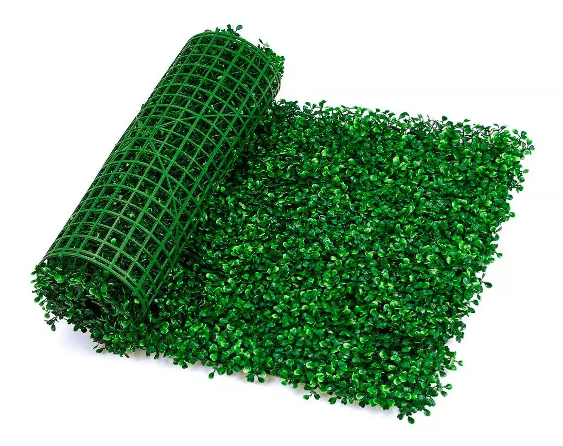 Panel Decorativo de Hojas Sintéticas Verde UV Resistente Exterior e Interior 50x50 cm-5