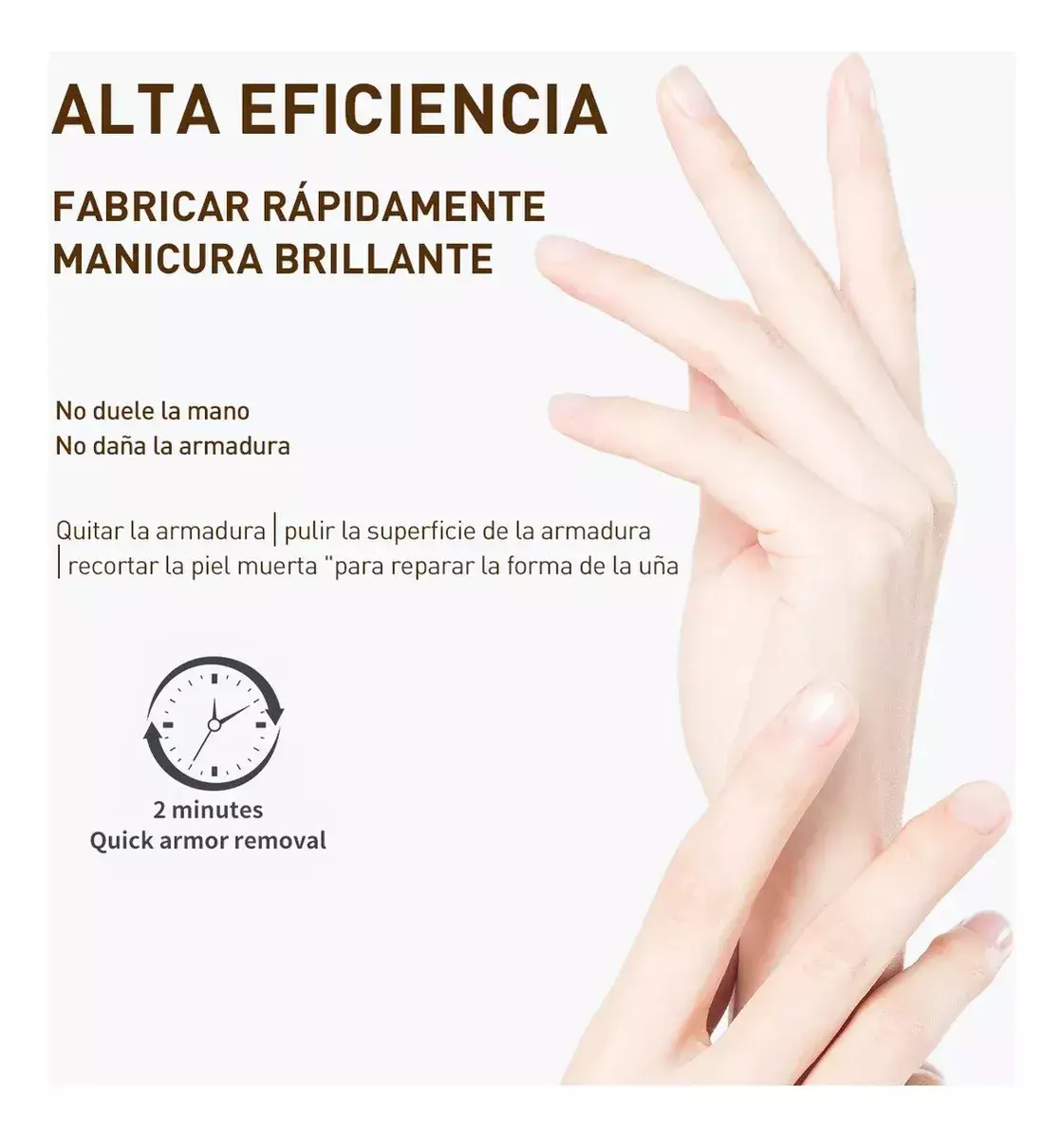 Lima Eléctrica Para Uñas Multifuncional Recargable LED-2