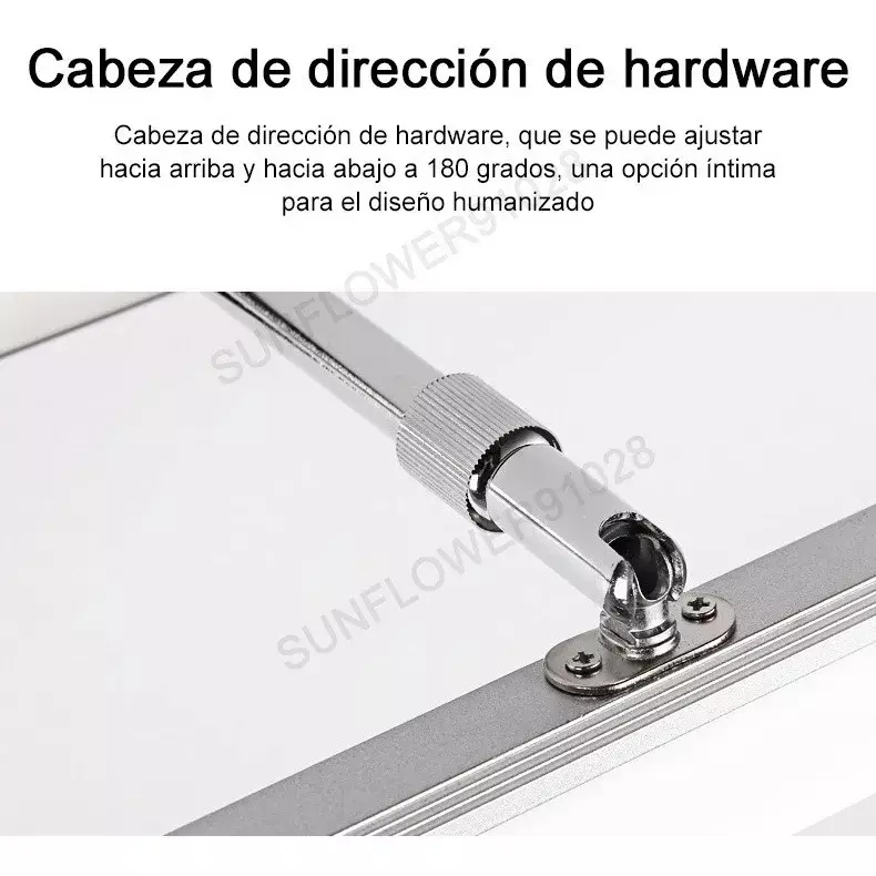 Lámpara de Pared Ajustable Acero Inoxidable Acrílico Luz LED-3