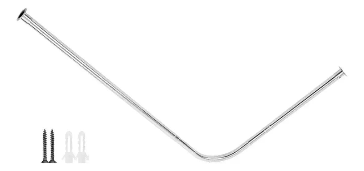 Cortina de Ducha L Angular Ajustable Acero Inoxidable-8