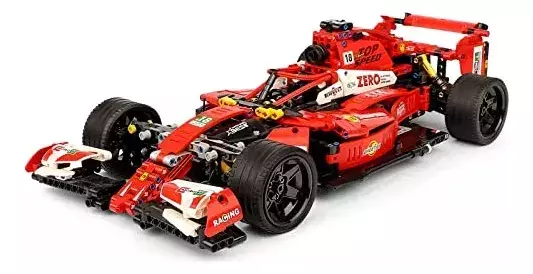 Auto de Carreras Bloques de Construcción Modelo XL Rojos 6+ Años-2