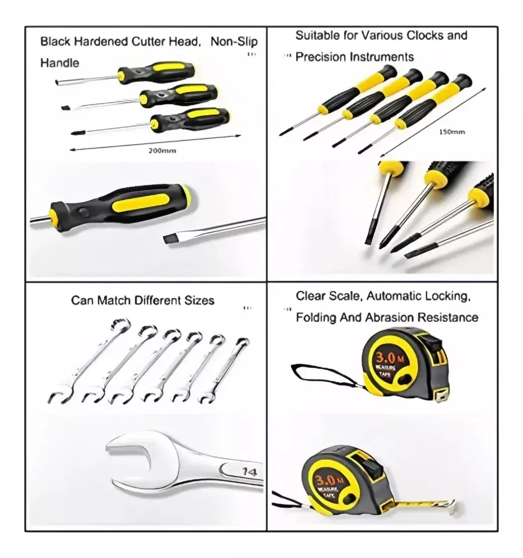 Juego de Herramientas Multiuso 120 Piezas Acero Portátil-5