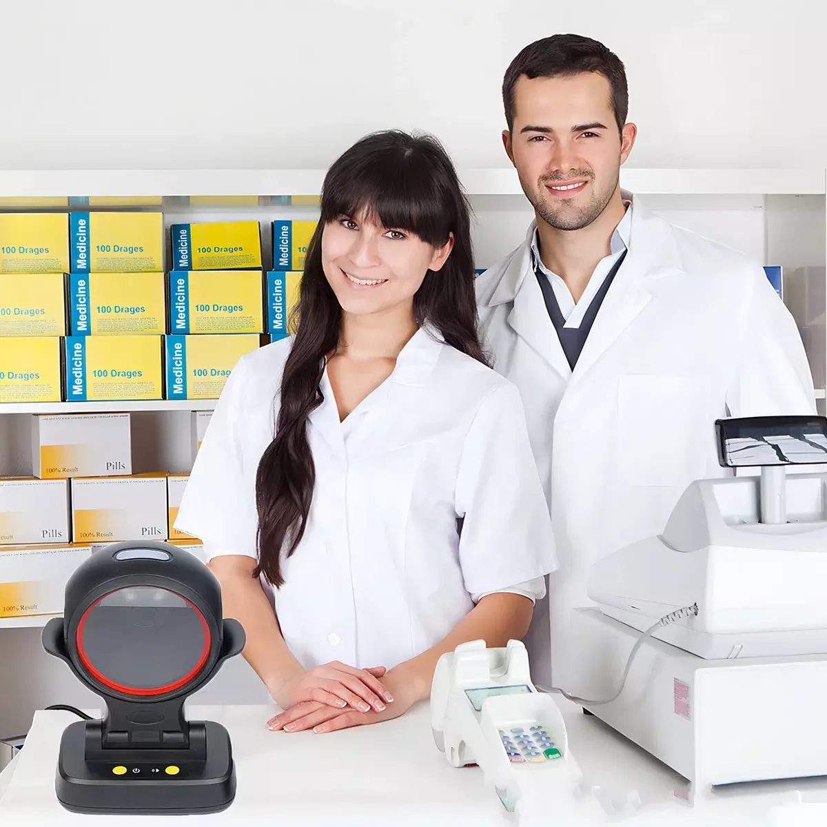 Escáner de Código de Barras 2D Escritorio USB Tecnología CMOS-4