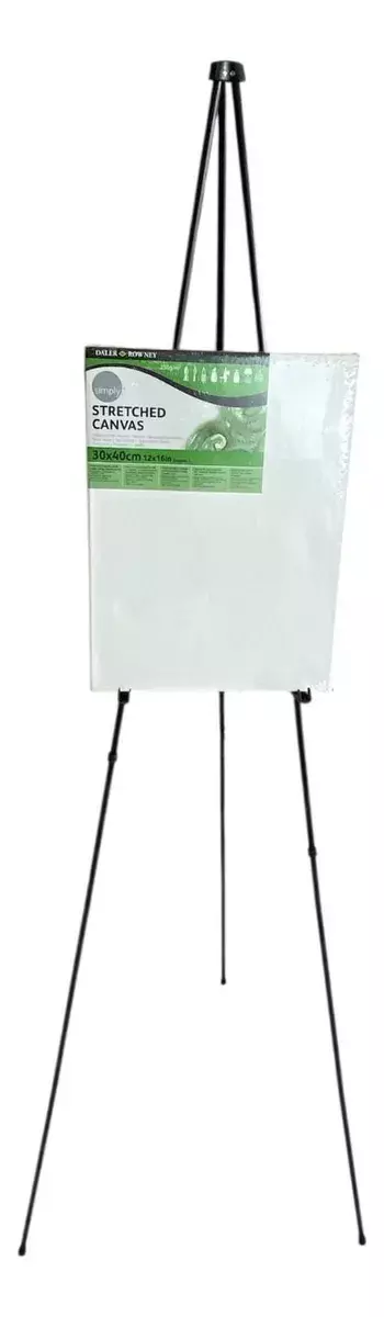 Caballete Plegable Ajustable Metal Negro 160 cm-1