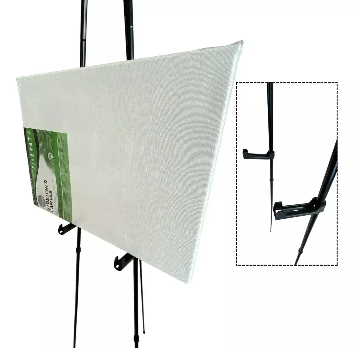 Caballete Plegable Ajustable Metal Negro 160 cm-6