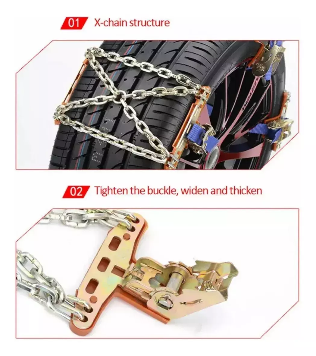 Cadenas Para Llantas X-Cadena Ajustables Todo Terreno-2