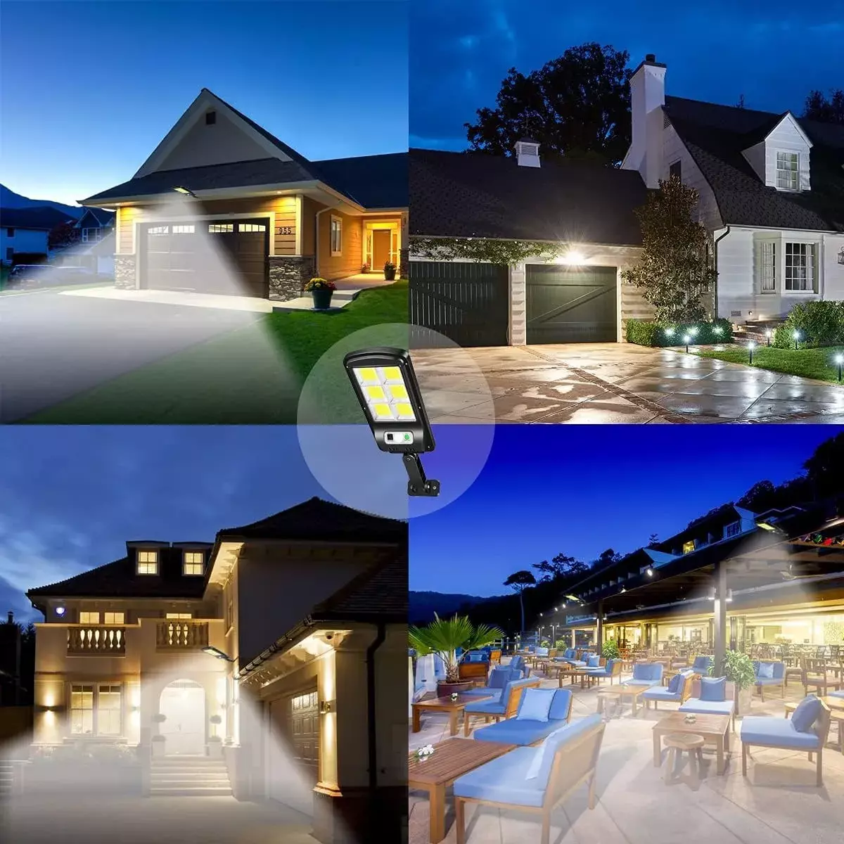 Lámpara Solar Exterior Sensor De Movimiento Impermeable 3 Modos-3