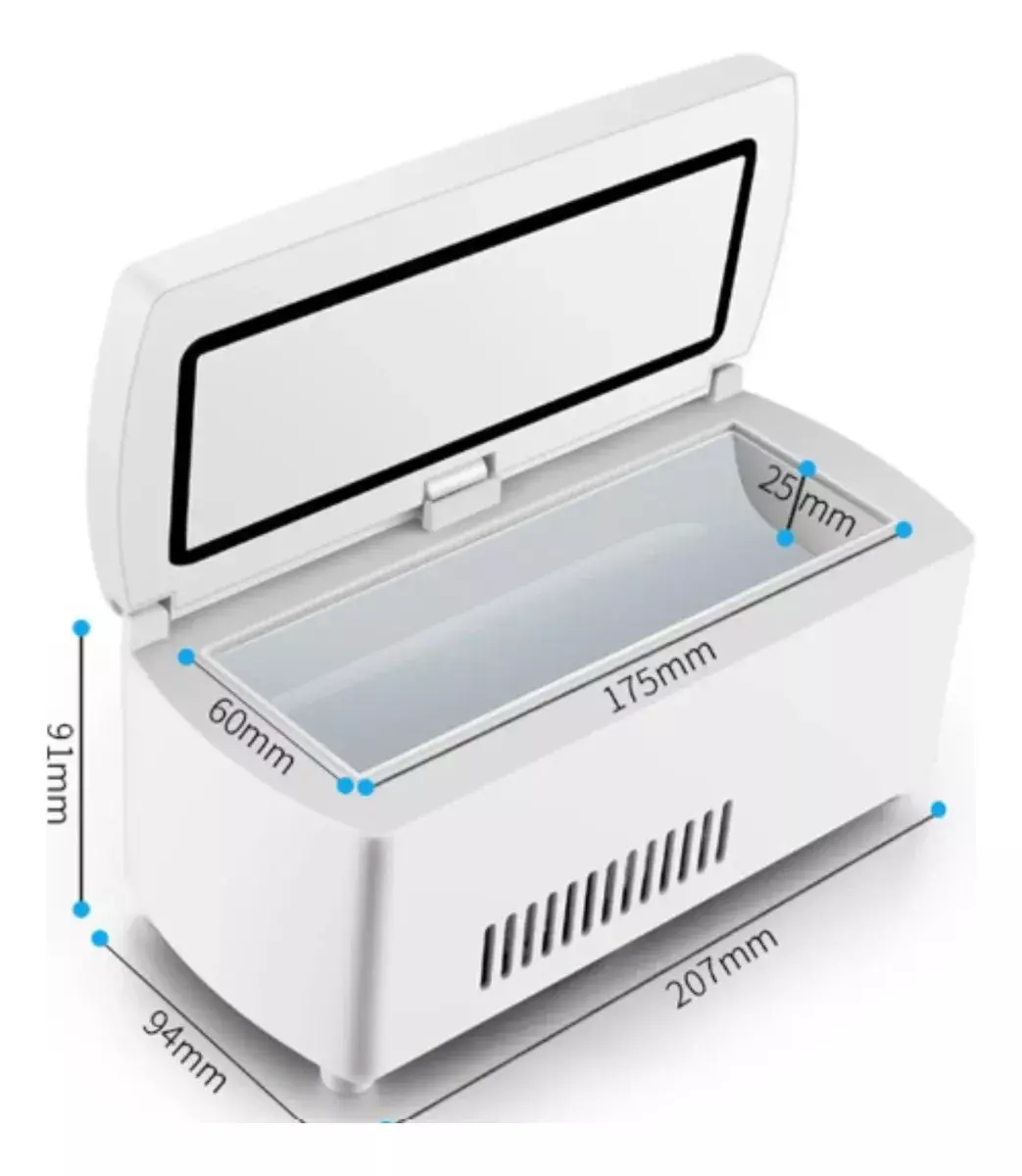 Caja Portátil Refrigeradora de Medicamentos Digital 2-8°C Recargable-3