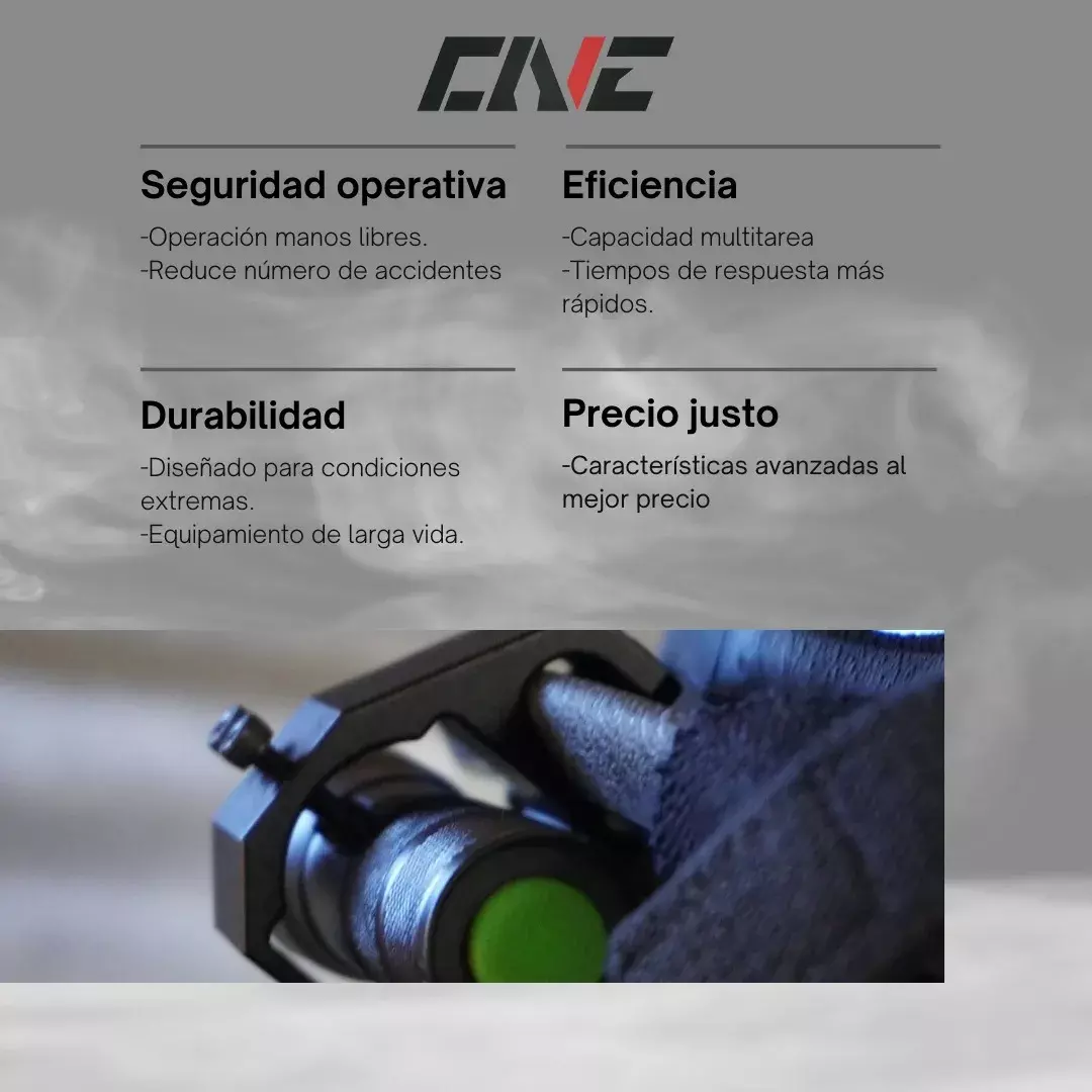Soporte de Cascos para Linterna y Cámara Aluminio Anodizado Apertura Universal-6