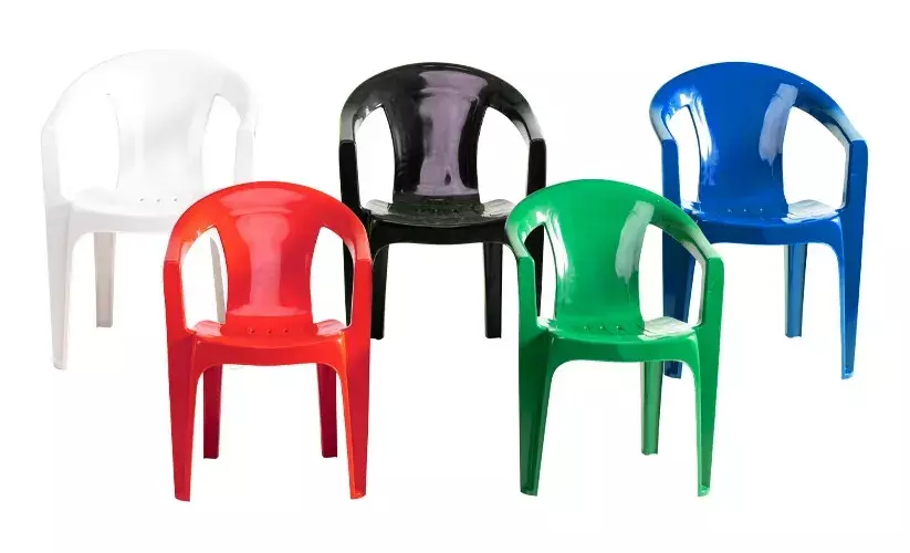 Silla de Plástico Apilable para Interior y Exterior Colores Varios-5