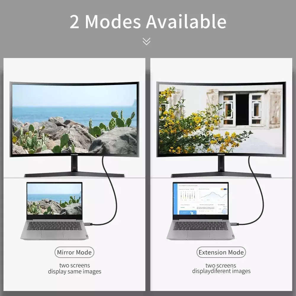 Cable USB-C a DisplayPort 1.4 8K UHD Conectores Dorados -4
