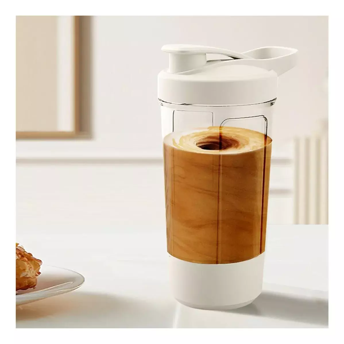 Vaso Mezclador Portátil 400ml Doble Boquilla Resistente al Calor-4