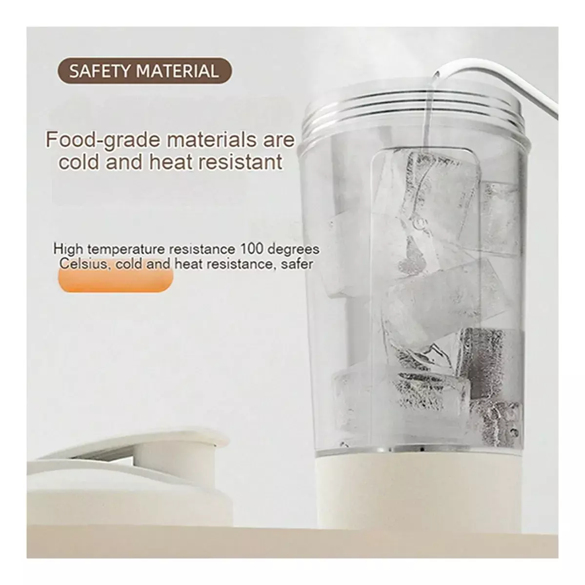 Vaso Mezclador Portátil 400ml Doble Boquilla Resistente al Calor-8