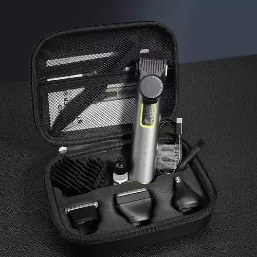 Recortadora de Barba Ajustable IPX5 Acero Inoxidable Cuchillas Reemplazables-9