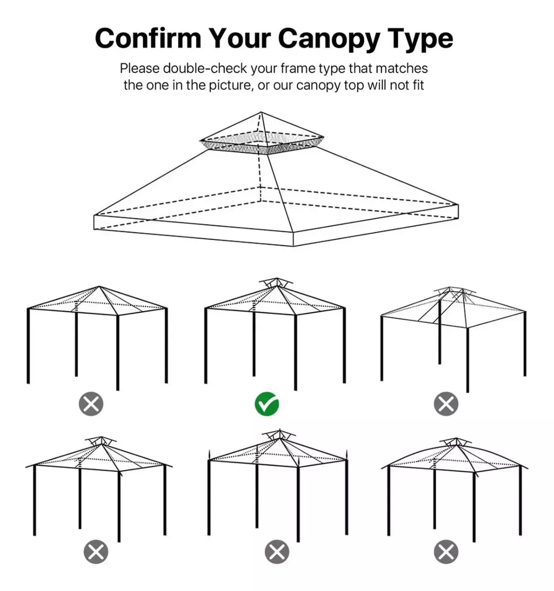 Toldo Reemplazo Techo Exterior Poliéster Beige Impermeable Anti-UV-1