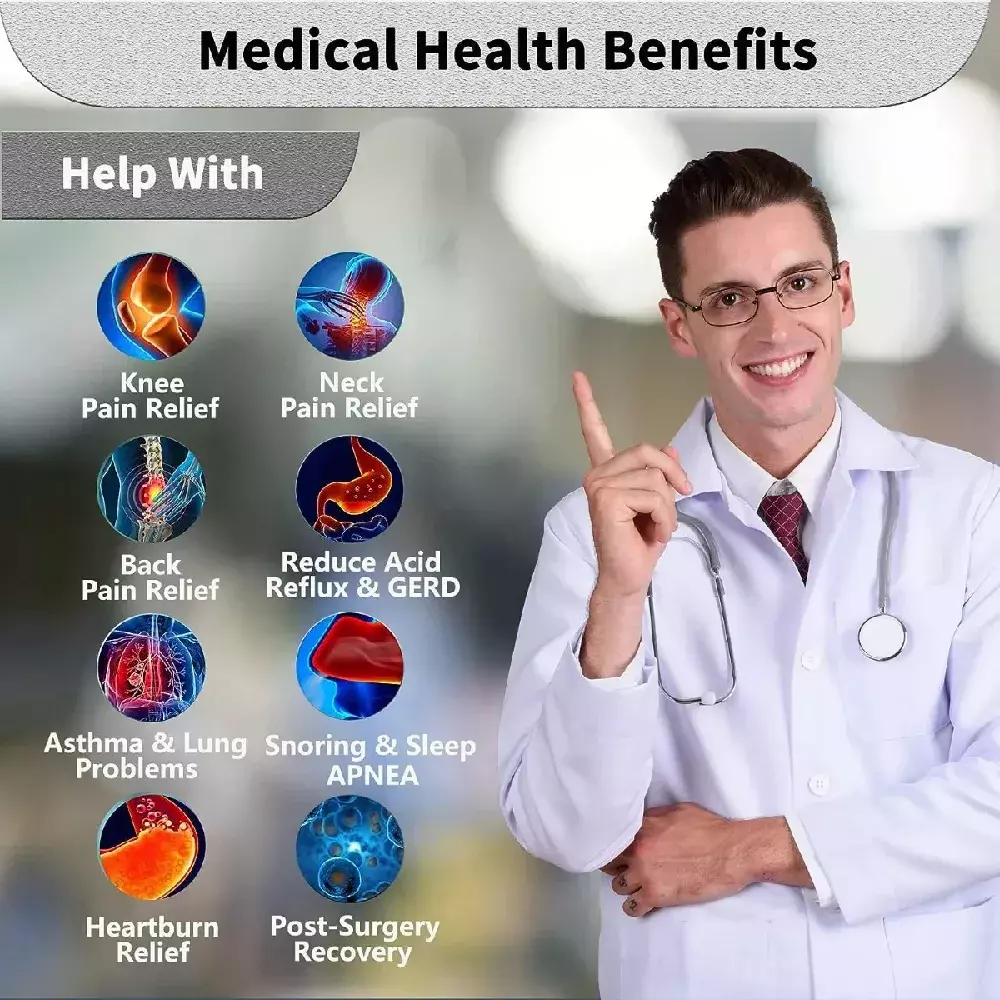 Cojín en Cuña Multifuncional Ajustable con Funda Removible Lavable-6