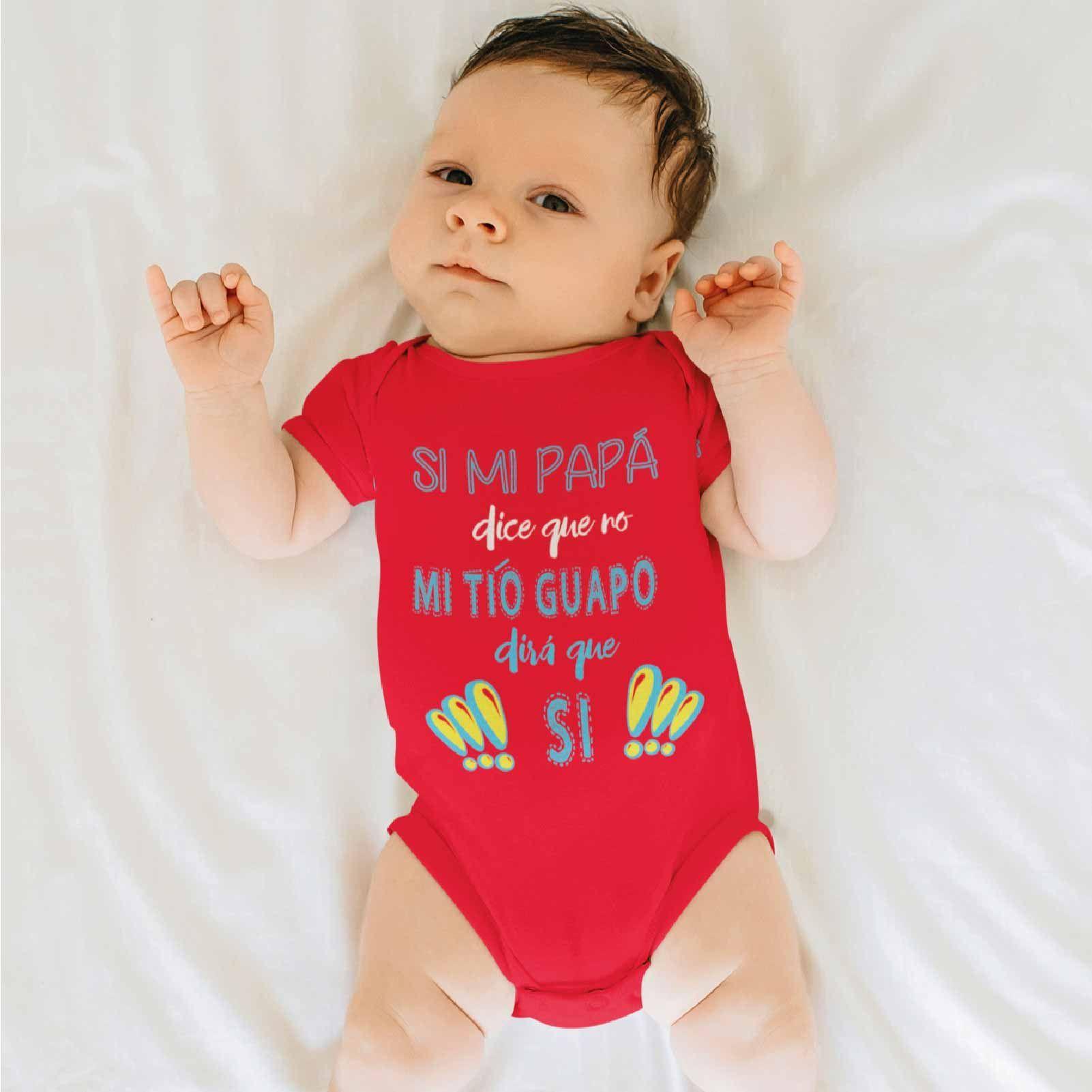 PILUCHOS / BODY DE BEBE MI TÍO GUAPO DIRÁ SI-1