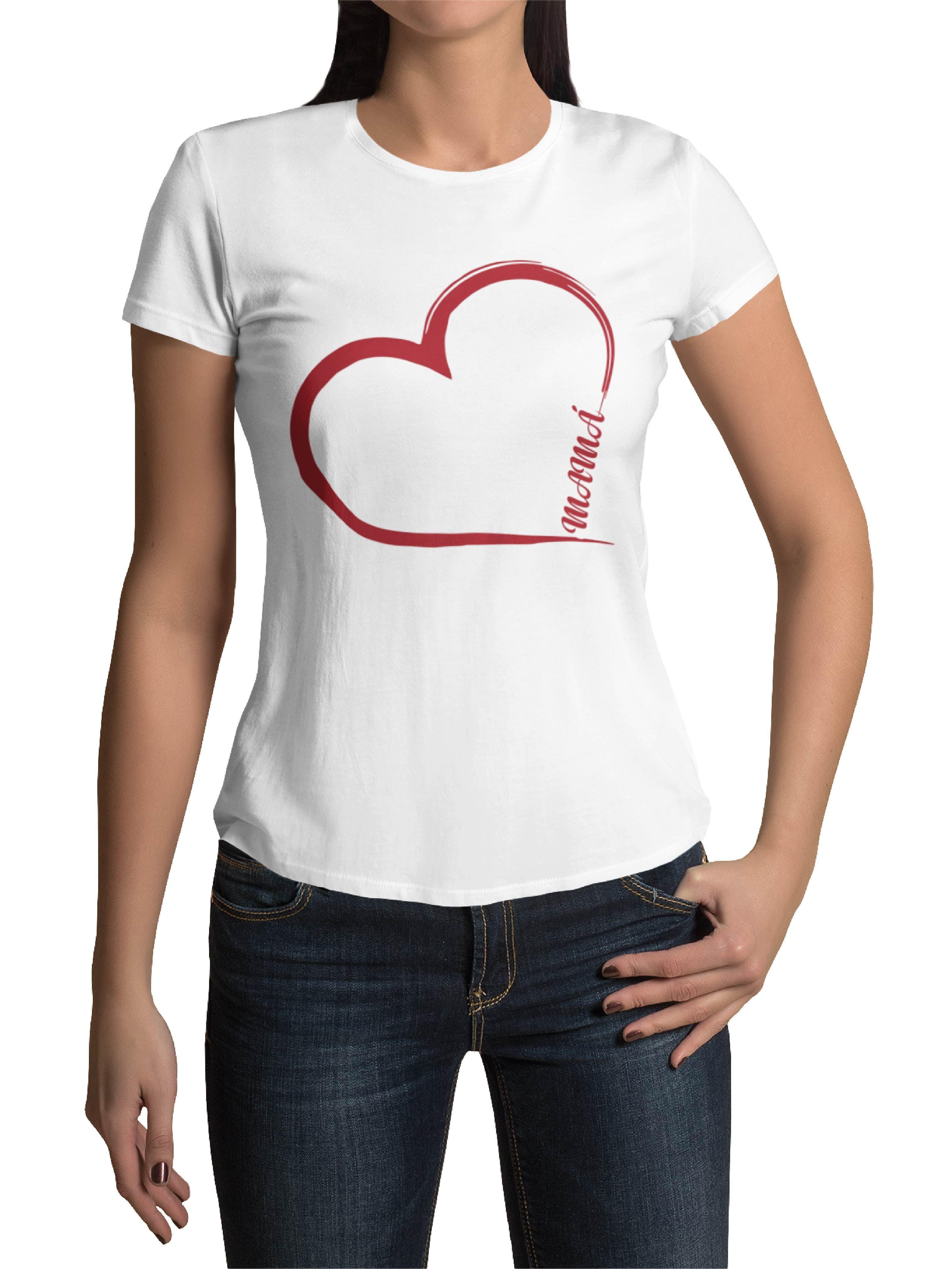 POLERA DÍA DE LAS MADRES CORAZÓN MAMÁ-0