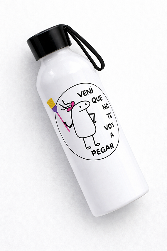 Botella de Aluminio 750 ml Modelo Ven que no te voy a pegar - Mama-1