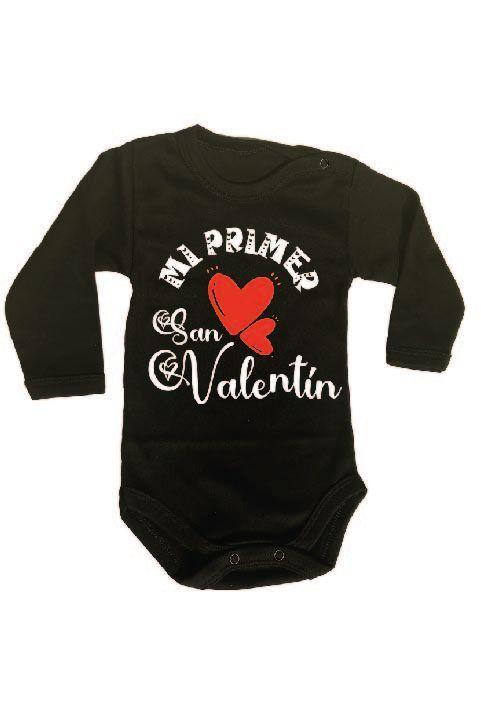 PILUCHOS BODY DE BEBE ML MI PRIMER SAN VALENTÍN DÍA DE LOS ENAMORADOS -1