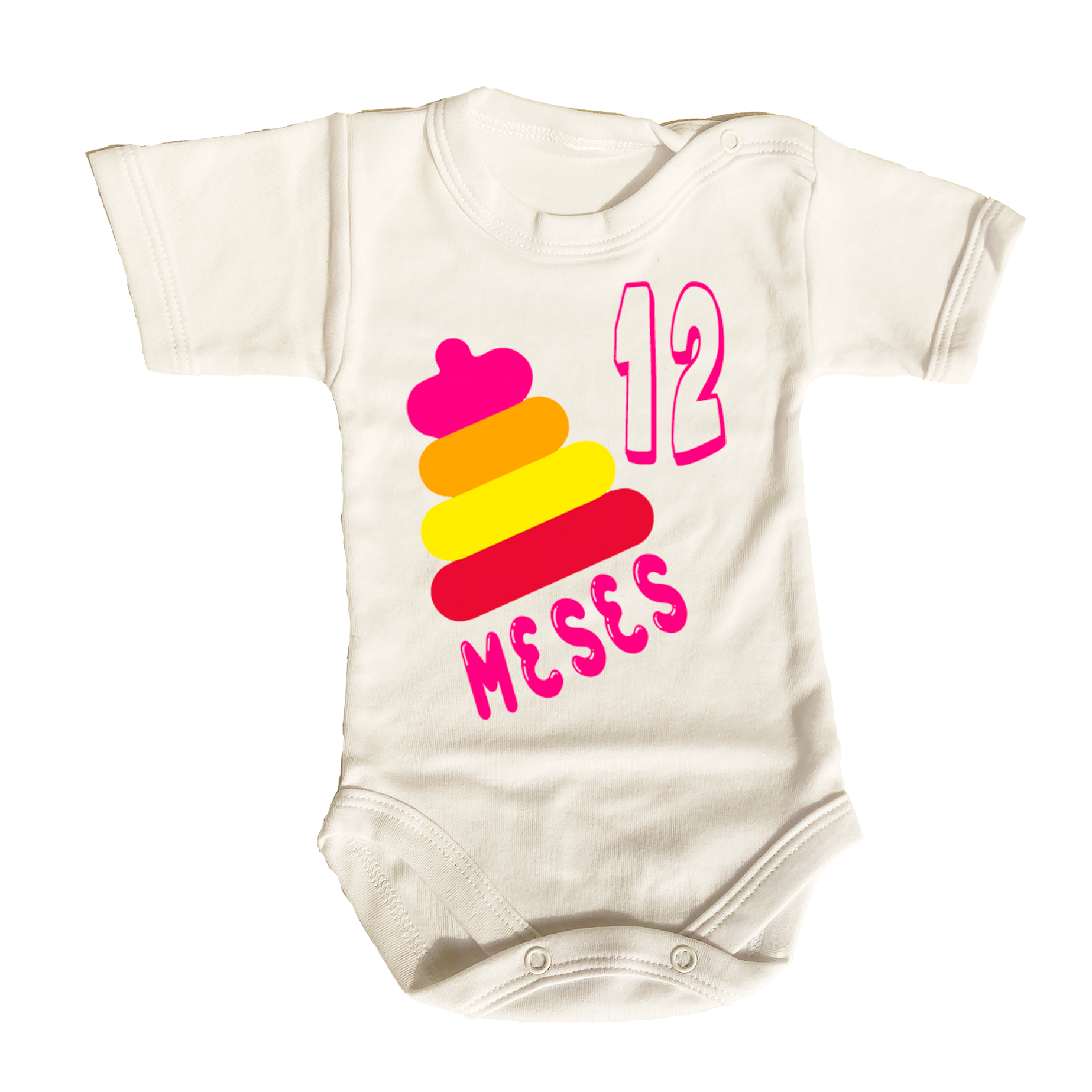 Pilucho/Body de Bebe Manga Corta Modelo 12 Meses Juguete-0