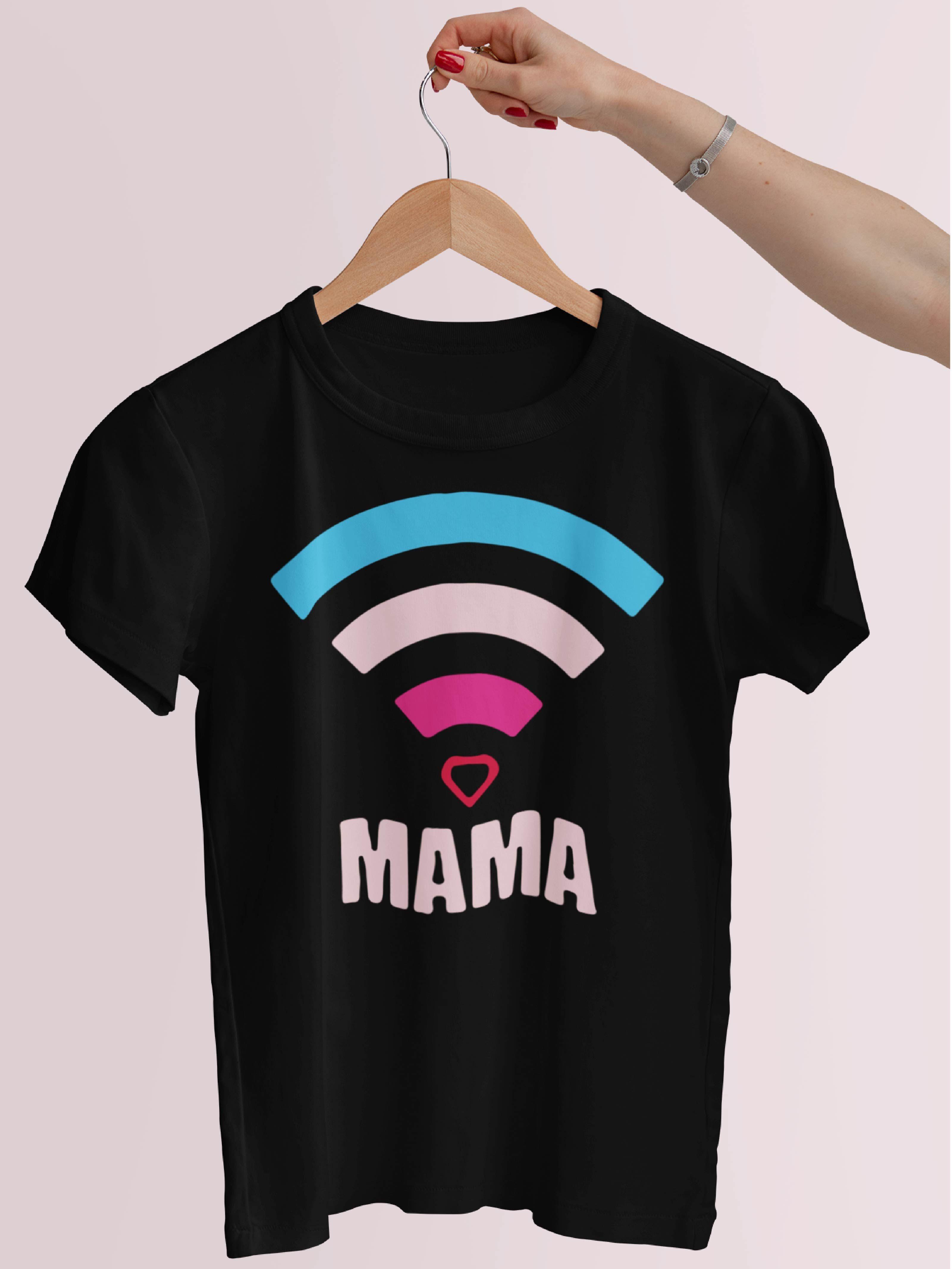 POLERA DÍA DE LAS MADRES  MAMÁ BUSCANDO SEÑAL-0